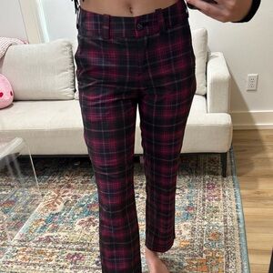Nike Golf Tour Pink and Black Plaid Pants